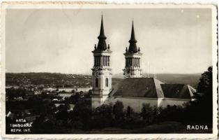 1938 Máriaradna, Radna (Lippa, Lipova); kegytemplom / monastery, pilgrimage church. Arta Timisoara photo (EK)