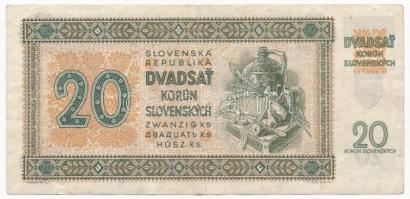 Szlovákia 1942. 20K T:III
Slovakia 1942. 20 Korun C:F