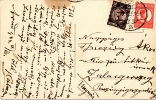 1933 Arad, Első Erdélyi Biztosító Társaság, üzletek, automobilok / First Transylvanian Insurance Com...