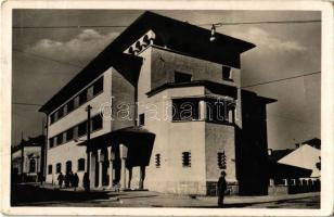 1944 Dés, Dej; Munkásbiztosító új palotája. Nagy Péter kiadása / new palace of the workers insurance company (fa)