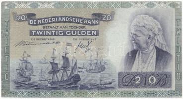 Hollandia 1941. 20G T:III Netherlands 1941. 20 Gulden C:F