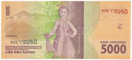 Indonézia 2016. 5000R T:I
Indonesia 2016. 5000 Rupiah C:UNC