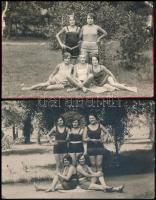 1928-1931 "Ó, azok a régi balatoni nyarak!", régi balatonlellei nyaralás fotói, 5 db fotól...