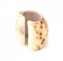 6 db tigriscsiga házból készül szalvétatartó, kb. 4,5×5×4 cm