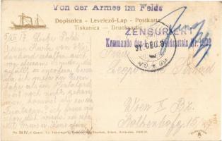 Kraljevica, Portoré; No. 34/IV. c. Quarn. Ed. Feitzinger + "Zensuriert Kommando des k.u.k. Feld...