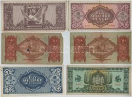 30db-os vegyes magyar pengő bankjegy tétel T:III,III-