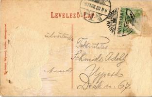 1907 Balassagyarmat, Fő utca, Városháza, Platthy, Aninger, Frischer üzlete. Kiadja Wertheimer Zsigmo...