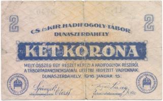 Dunaszerdahely / hadifogolytábor 1916. január 15. 2K T:III-