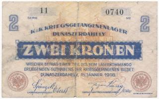 Dunaszerdahely / hadifogolytábor 1916. január 15. 2K T:III-