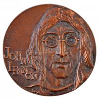 DN "John Lennon" egyoldalas Br plakett. Szign.: SZM (73mm) T:1-