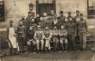 1916 Litomerice, Leitmeritz; K.u.K. Reservespital / Austro-Hungarian military reserve hospital with soldiers. photo + Militärpflege (EK)