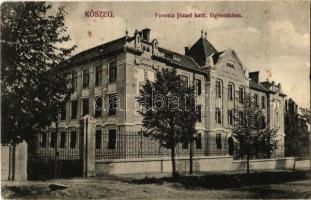 Kőszeg, Ferenc József katolikus főgimnázium. Kiadja Róth Jenő (szakadás / tear)
