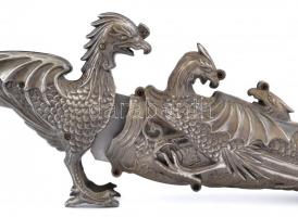 Díszes tőr madár és sárkány motívumokkal. 44 cm