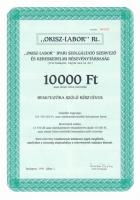 Budapest 1991. "OKISZ-LABOR Ipari Szolgáltató Szervező és Kereskedelmi Részvénytársaság" 1...