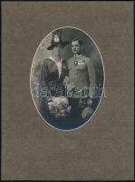 cca 1917 2 db I. világháborús katona fotó 12x18 cm