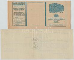 12 db-os vegyes váltó, csekk és díjkötelezvény tétel többnyire pengő és fillér értékben T:III