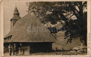 Dara (Szinnai járás, Zemplén vármegye), Dreveny kostol / tót fatemplom / wooden church. Fot. Karol P...