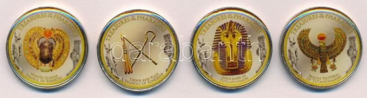 Egyiptom 2008. 1Ł (4xklf) A fáraók kincsei multicolor T:1- Egypt 2008. 1 Pound (4xdiff) Treasures of the Pharaohs multicolor C:AU