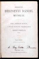 Berzsenyi Dániel: - - munkái. Újra átnézett kiadás, a költő örököseinek megbízásából Toldy Ferencz á...