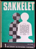 A Magyar Sakkélet c. sakkújság 1968-1977 közötti évfolyamai bekötve egészvászon kötésbe.  Jó állapot...