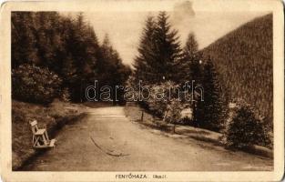 1917 Fenyőháza, Lubochna; Ilka út. Madarassy Béla felvétele / road (EK)