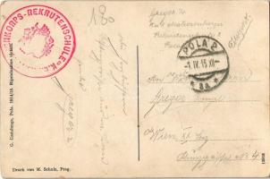 1915 SMS Viribus Unitis az Osztrák-Magyar Haditengerészet Tegetthoff-osztályú csatahajó, ágyútűz / A...