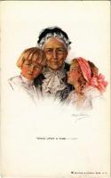 Once upon a time, old lady with children, Reinthal & Newman s: Philip Boileau