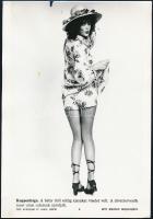 cca 1970-1980 5 db különféle divat témájú MTI-sajtófotó, különböző méretben