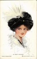 My pretty neighbor, lady with hat, Reinthal & Newman No. 423 s: Harrison Fisher