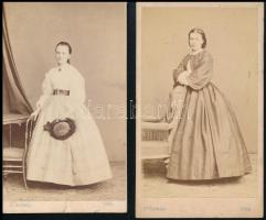 cca 1900 6+1 db vizitkártya méretű fptó különféle műtermekből (J. Székely, Wien; Krozics, Pozsony; U...