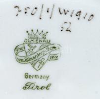 Ilmenau német bonbonier, matricás, jelzett, apró kopásokkal, 12×8 cm