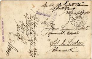 1915 A Pola felett lelőtt Citta di Jesi olasz léghajó maradványai / K.u.K. Kriegsmarine. Citta di Je...