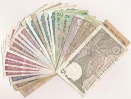 Vegyes 28db-os indiai és pakisztáni bankjegy tétel T:III,III-
Mixed 28pcs of Indian and Pakistani b...