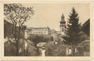 Selmecbánya, Banská Stiavnica; Óvár. Kiadja F. Müller / Stary zámok / old castle (ázott / wet damage)