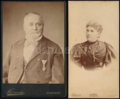 9 db vegyes keményhátú fotó különféle műtermekből (Mai és társa, Koller, Brunhuber, stb.), 10,5×16 c...