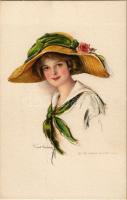 1913 Lady with hat, The Gibson Art Co. s: Ford Harper