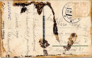 Losonc, Lucenec; Cs. Kasárna / laktanya / military barracks (ragasztónyom / glue marks)