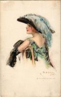 1913 Lady with hat, The Gibson Art Co. s: H. W. Ditzler
