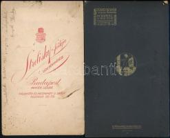 Régi portrék, 6 db keményhátú fotó különféle műtermekből (Strelisky, Langsfeld Mór, stb.), különböző...