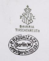 Bavaria Tirschenreuth Olympiade 1936 porcelán tálka, matricás, jelzett, 8x11 cm