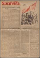1954 Szabad Ifjúság. V. évf. 103. sz., 1954. május 1. Korabeli hírekkel, közte a közelgő világbajnokságról szóló hírrel, szakadt, 8 p.