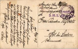 1917 SMS Planet az Osztrák-Magyar Monarchia Planet-osztályú torpedóhajója (őrhajója), tisztek és mat...