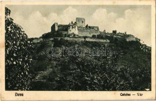 1930 Déva, Cetatea Deva / vár. Kiadja D. Weiss / castle (EK)