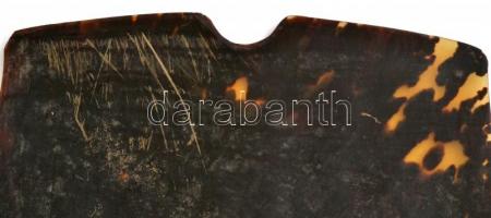 Polírozott teknőspáncél-darab, 22×14 cm