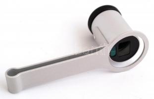 Minox filmnagyító, eredeti dobozában, reklám prospektussal, h:7 cm