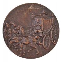 Kiss Nagy András (1930-1997) DN "Krúdy Gyula" kétoldalas Br emlékérem (45mm) T:2