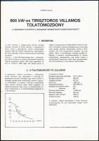cca 1980 Ganz-MÁVAG Mozdony, Vagon és Gépgyár tirisztoros villamos tolatómozdony prospektusa 10 p / ...
