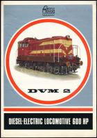 cca 1980 Ganz-MÁVAG Mozdony, Vagon és Gépgyár DVM-2 mozdony prospektusa leporelló / Locomotive booklet