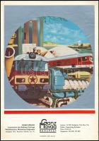 cca 1980 Ganz-MÁVAG Mozdony, Vagon és Gépgyár DVM-2 mozdony prospektusa leporelló  / Locomotive book...