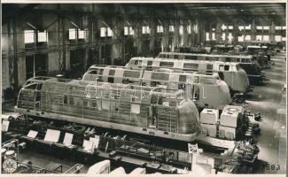 cca 1960 A Deutsche Bundesbahn részére készülő mozdonyok a Ganz-MÁVAG Mozdony, Vagon és Gépgyárban 5...